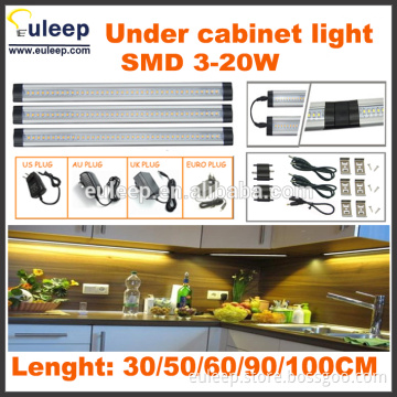 300/500/600/900/1000mm linkable led cabinet lights,linkable under cabinet light,retail packaging for contractor and wholesaler